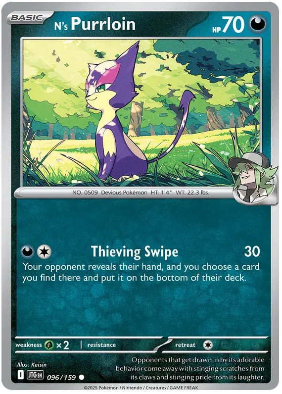 N's Purrloin 096/159 · Reverse Holofoil (Journey Together)