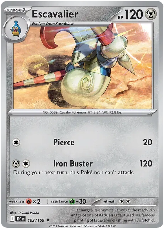 Escavalier 102/159 · Reverse Holofoil (Journey Together)