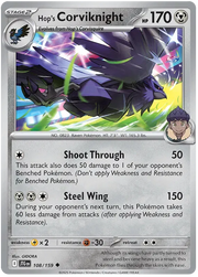 Hop's Corviknight 108/159 · Normal (Journey Together)