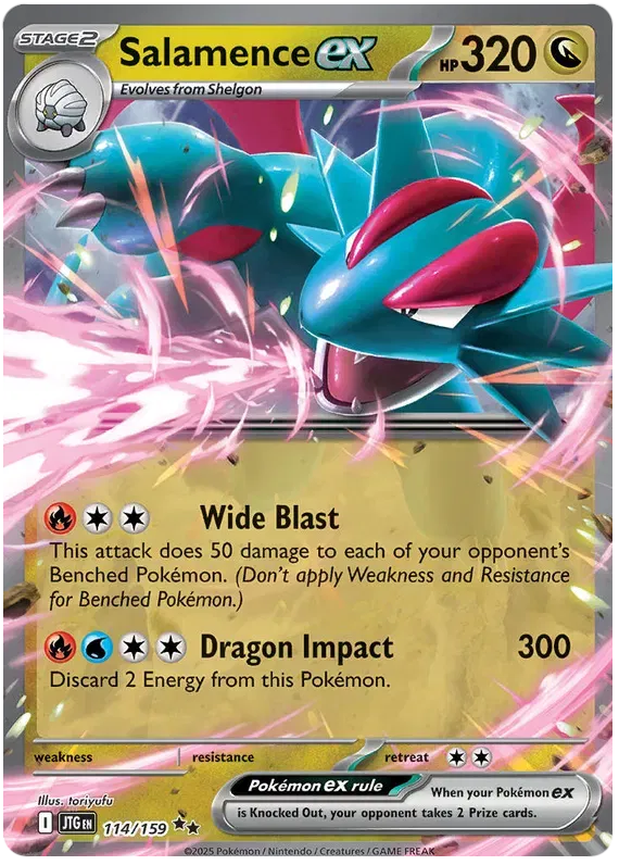 Salamence ex Journey Together Double Rare 114/159