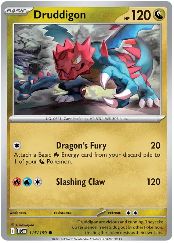 Druddigon 115/159 · Reverse Holofoil (Journey Together)