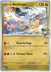 N's Reshiram 116/159 · Holofoil (Journey Together)
