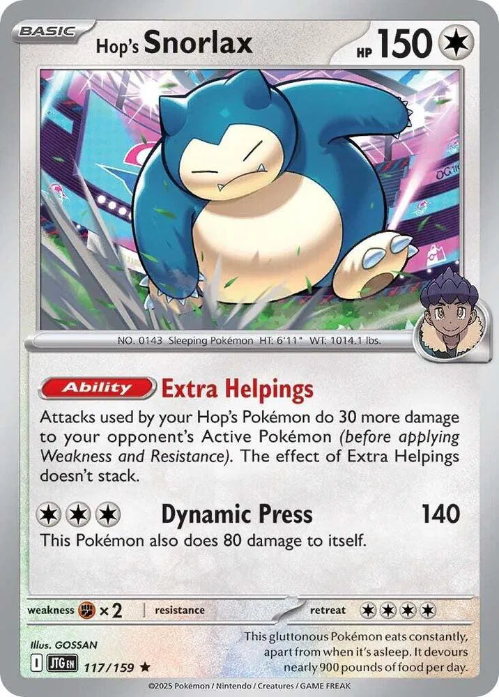 Hop's Snorlax 117/159 (Journey Together)