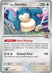 Hop's Snorlax 117/159 · Holofoil (Journey Together)
