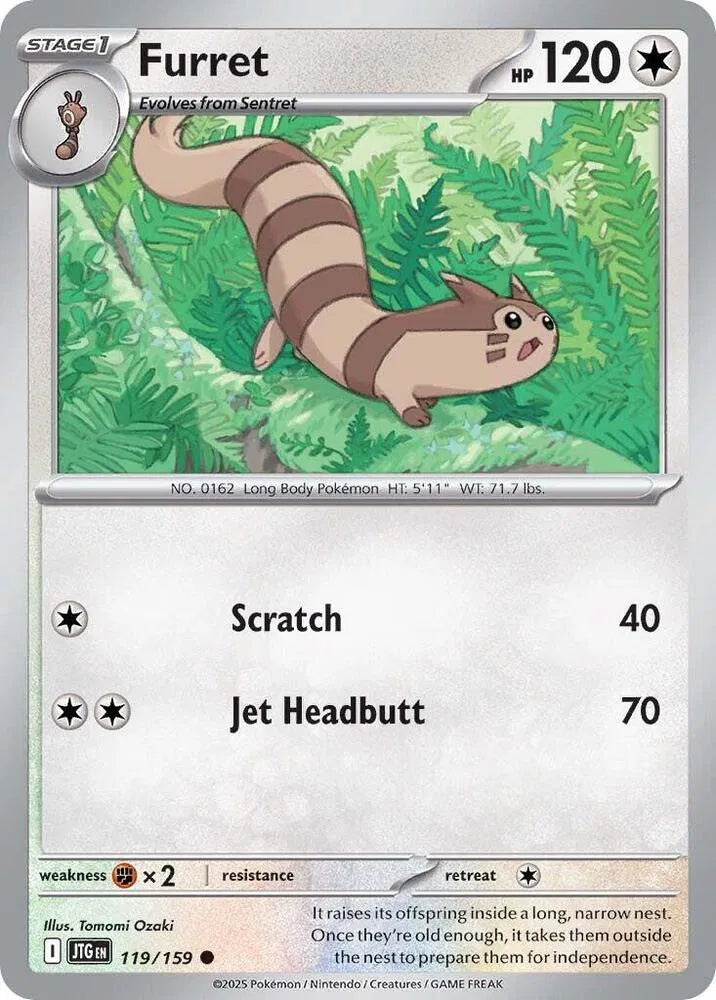 Furret 119/159 · Reverse Holofoil (Journey Together)
