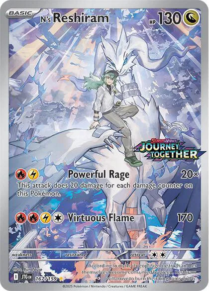N's Reshiram (Journey Together Stamped) 167/159 · Holofoil (Scarlet & Violet Promo)