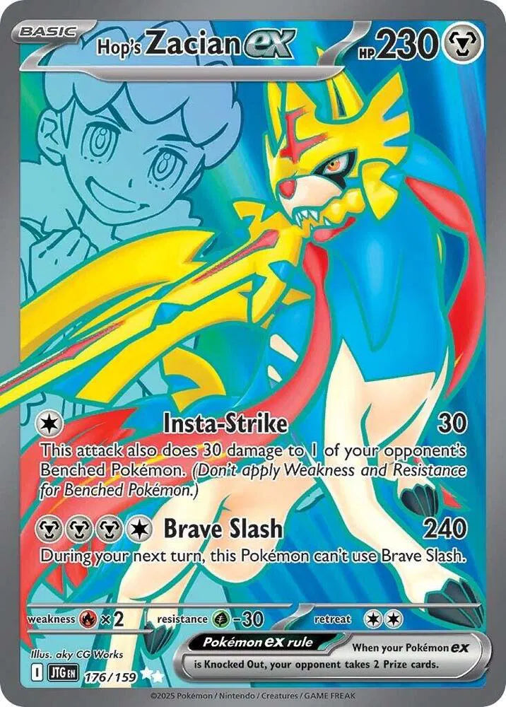 Hop's Zacian ex Journey Together Ultra Rare 176/159
