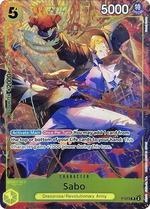 PSA 10 Sabo (Premium Card Collection -Best Selection Vol. 3-) P-073 · Collection Box · Foil (One Piece Promotion Cards)