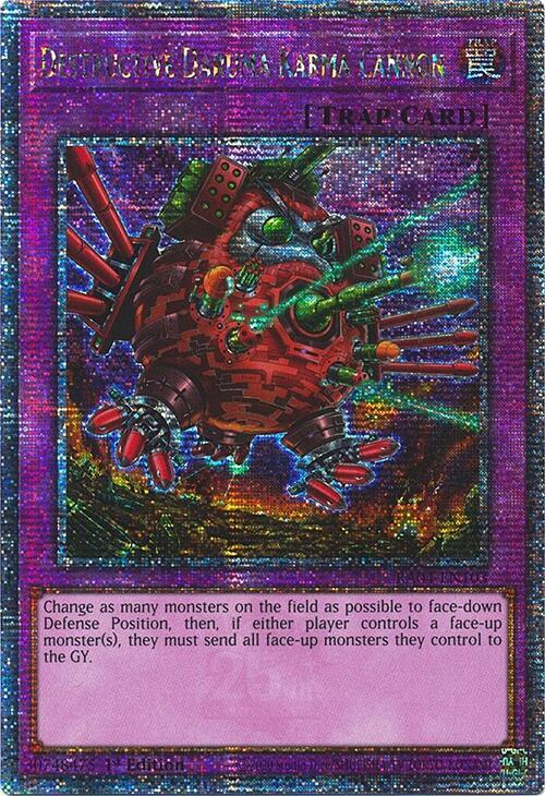 Destructive Daruma Karma Cannon (Quarter Century Secret Rare) RA04-EN103 (Quarter Century Stampede)
