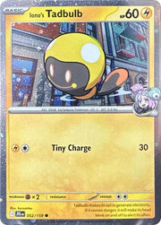 Iono's Tadbulb (Cosmos Holo) 052/159 (Miscellaneous Cards & Products)