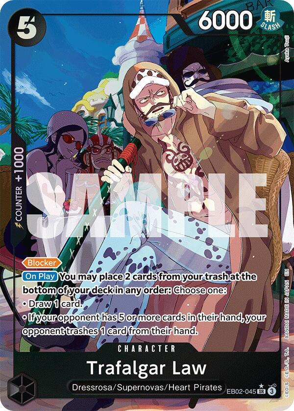 Trafalgar Law (Alternate Art) EB02-045 (Extra Booster: Anime 25th Collection)