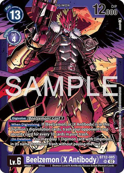 Beelzemon (X Antibody) (Limited Card Pack -Billion Bullet-) BT12-085 SR (Across Time)
