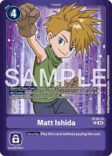 Matt Ishida (Limited Card Pack -Billion Bullet-) ST16-14 R (Starter Deck 16: Wolf of Friendship)