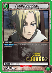 Annie Leonhart (Judge Pack) UEPR/AOT-1-050 (Union Arena Promotion Cards)