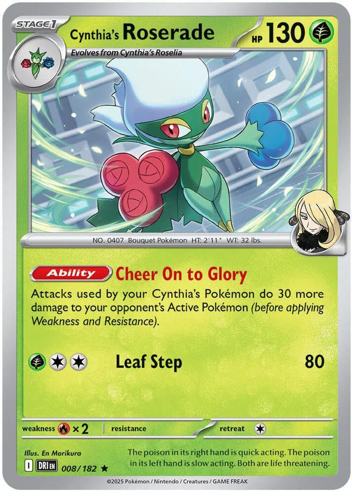 Cynthia's Roserade 008/182 (Destined Rivals)