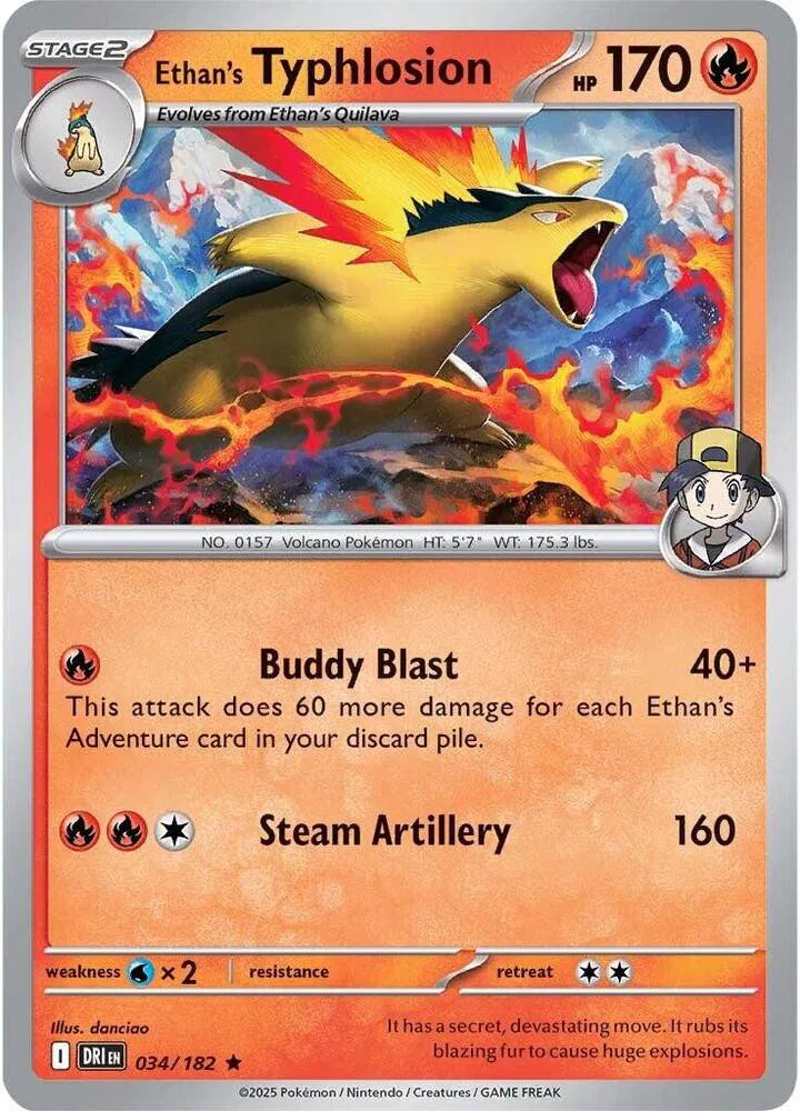Ethan's Typhlosion 034/182 · Holofoil (Destined Rivals)