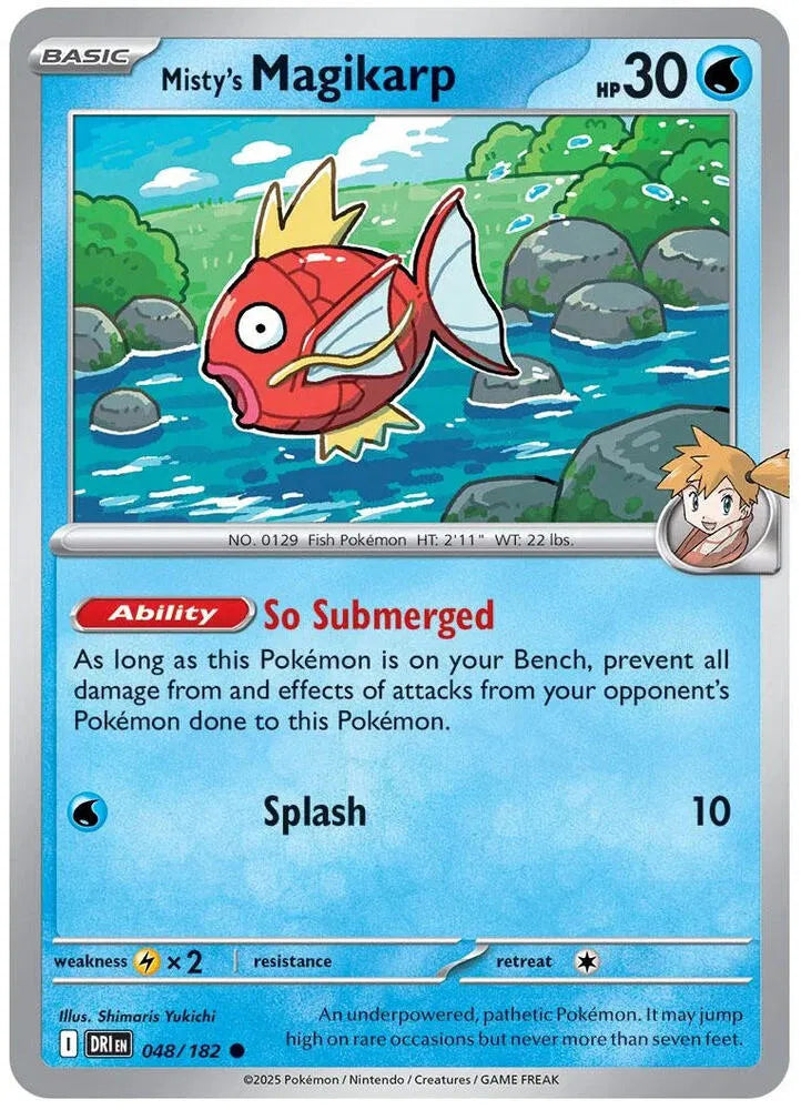 Misty's Magikarp 048/182 · Reverse Holofoil (Destined Rivals)