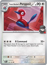 Team Rocket's Porygon2 154/182 · Reverse Holofoil (Destined Rivals)