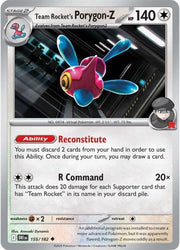 Team Rocket's Porygon-Z 155/182 · Reverse Holofoil (Destined Rivals)