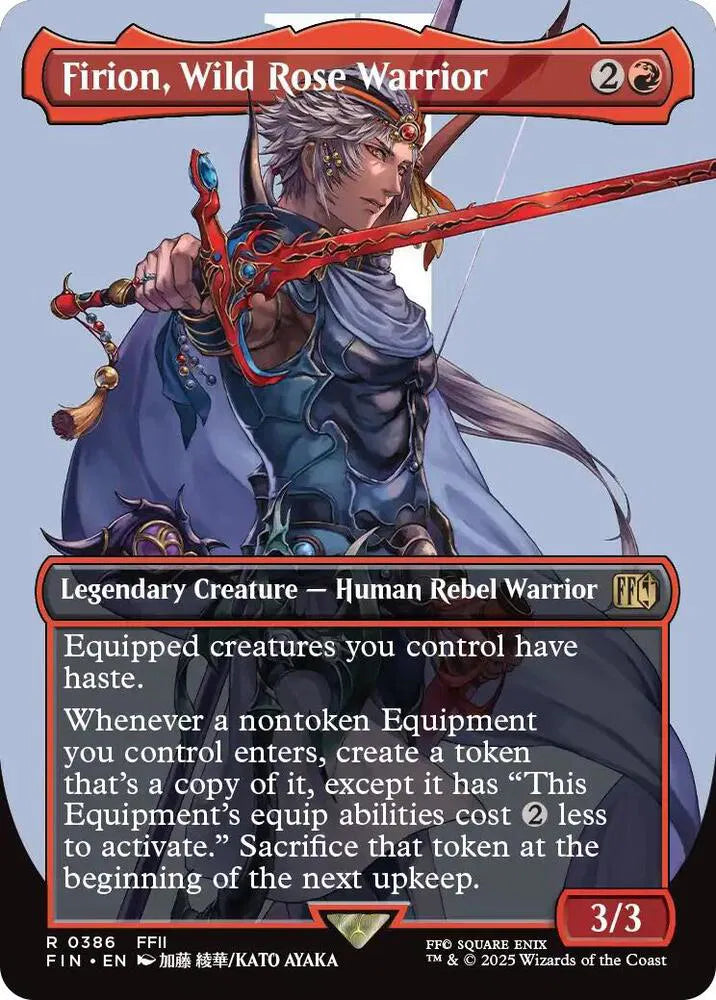 Firion, Wild Rose Warrior (Borderless) 386 · Normal (Universes Beyond: FINAL FANTASY)