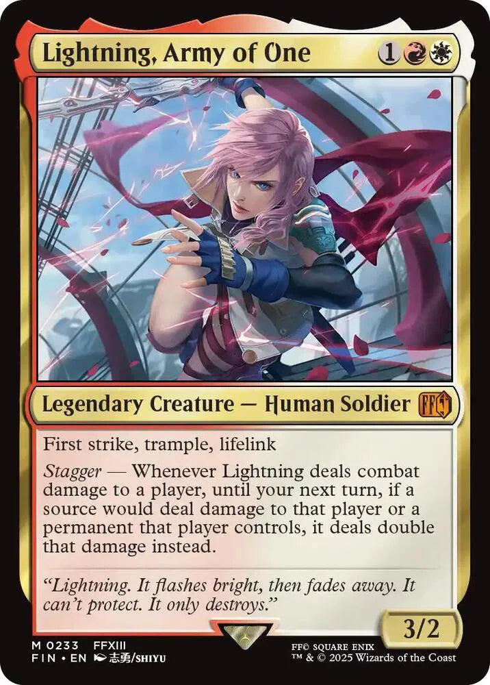 Lightning, Army of One 233 · Normal (Universes Beyond: FINAL FANTASY)