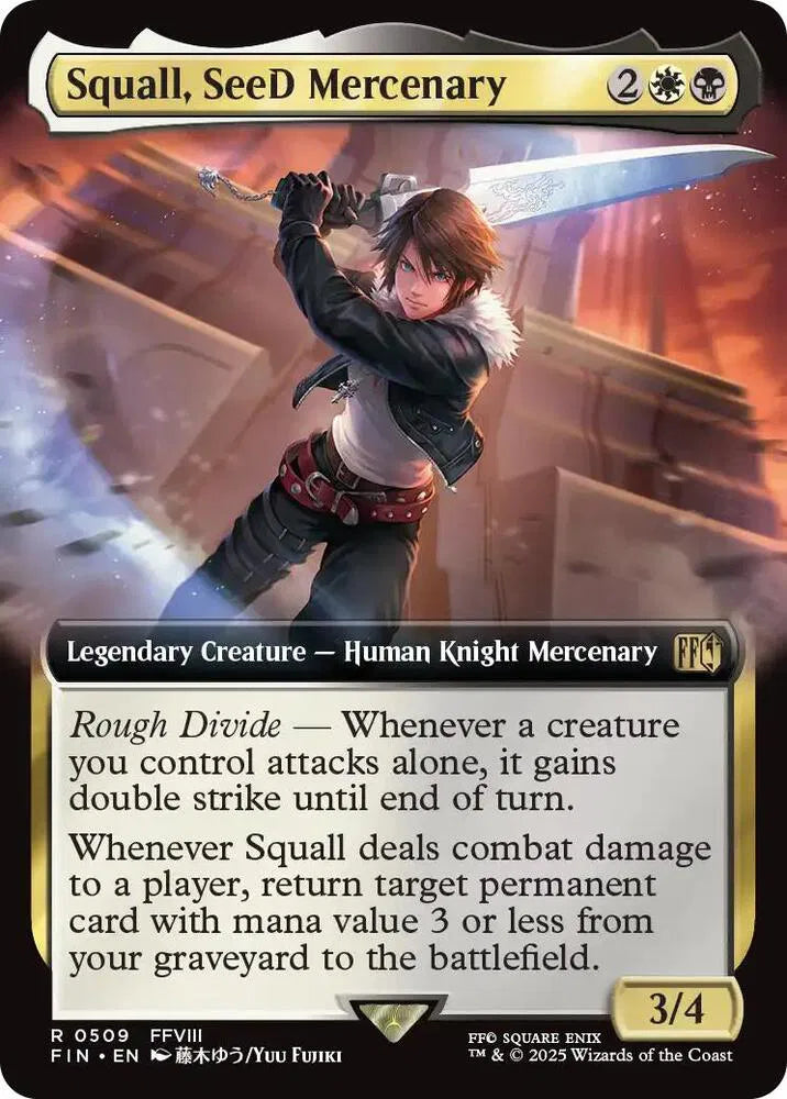 Squall, SeeD Mercenary (Extended Art) 509 · Normal (Universes Beyond: FINAL FANTASY)