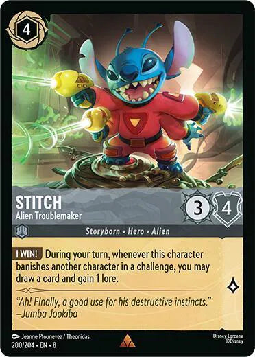 Stitch - Alien Troublemaker 200/204 · Normal (Reign of Jafar)