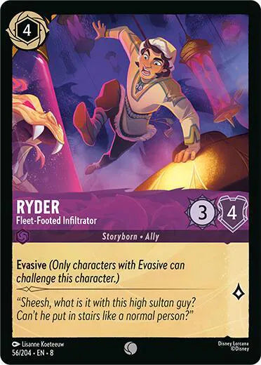 Ryder - Fleet-Footed Infiltrator 56/204 · Normal (Reign of Jafar)