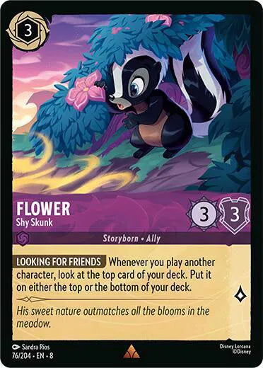 Flower - Shy Skunk 76/204 · Cold Foil (Reign of Jafar)