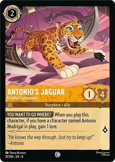 Antonio's Jaguar - Faithful Companion 31/204 · Cold Foil (Reign of Jafar)