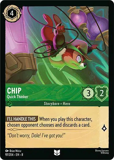 Chip - Quick Thinker 97/204 · Normal (Reign of Jafar)