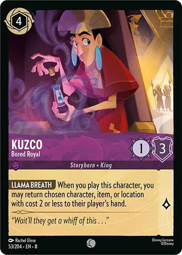 Kuzco - Bored Royal 53/204 · Normal (Reign of Jafar)