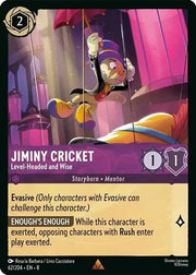 Jiminy Cricket - Level-Headed and Wise 62/204 · Normal (Reign of Jafar)