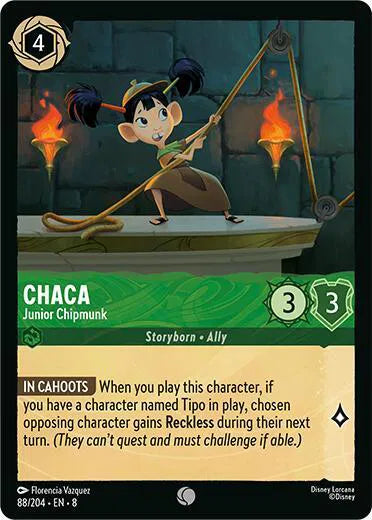 Chaca - Junior Chipmunk 88/204 · Normal (Reign of Jafar)