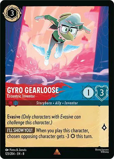 Gyro Gearloose - Eccentric Inventor 123/204 · Normal (Reign of Jafar)