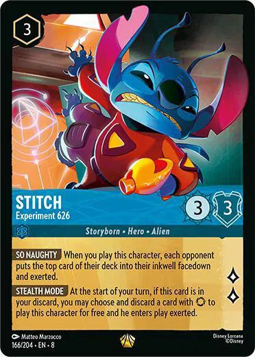 Stitch - Experiment 626 166/204 · Cold Foil (Reign of Jafar)
