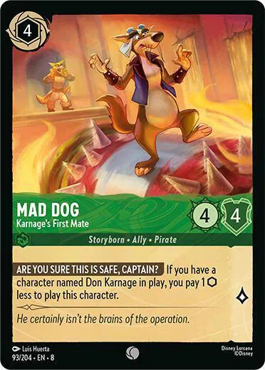 Mad Dog - Karnage's First Mate 93/204 · Normal (Reign of Jafar)