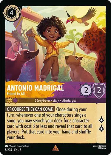 Antonio Madrigal - Friend to All 5/204 · Normal (Reign of Jafar)
