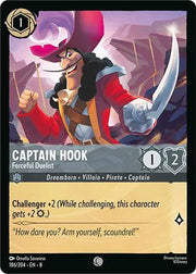 Captain Hook - Forceful Duelist 186/204 · Normal (Reign of Jafar)