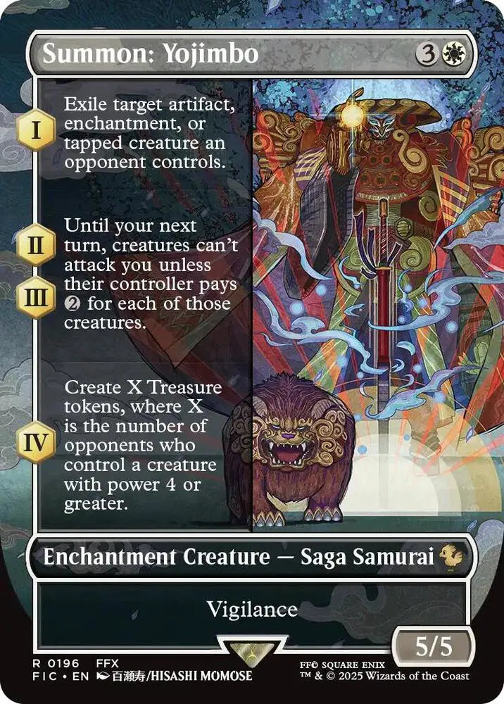 Summon: Yojimbo (Borderless) 196 · Normal (Commander: FINAL FANTASY)