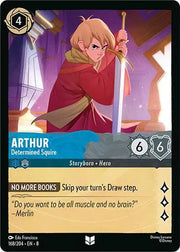 Arthur - Determined Squire 168/204 · Cold Foil (Reign of Jafar)