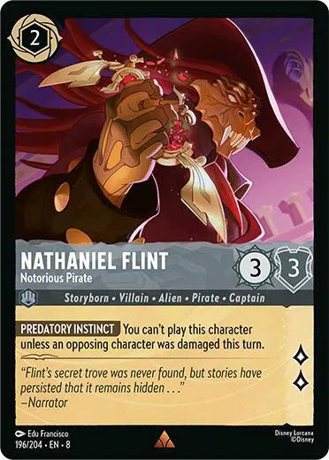 Nathaniel Flint - Notorious Pirate 196/204 · Normal (Reign of Jafar)