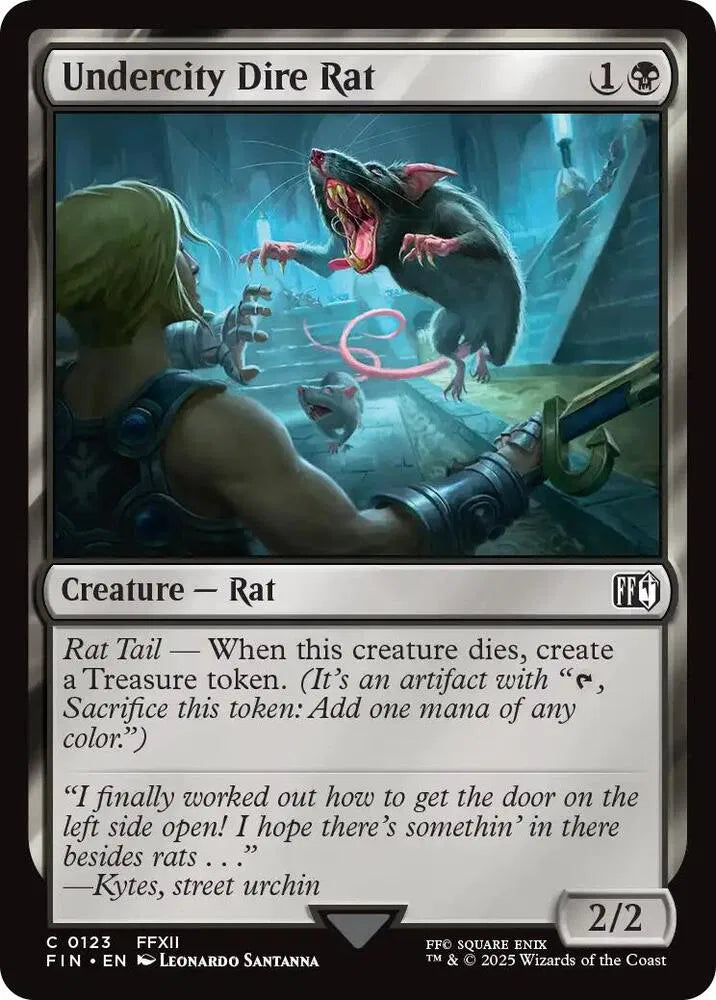 Undercity Dire Rat 123 · Normal (Universes Beyond: FINAL FANTASY)