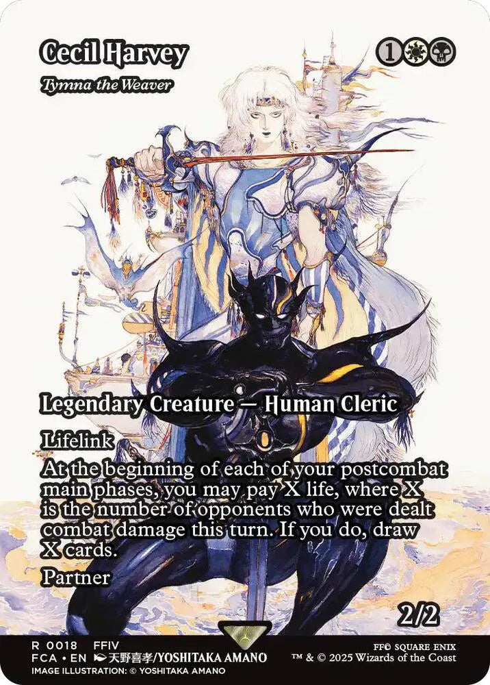 Cecil Harvey Tymna the Weaver - Tymna the Weaver (Showcase) 18 · Normal (Universes Beyond: FINAL FANTASY: Through the Ages) — PSA 10 - NON-FOIL