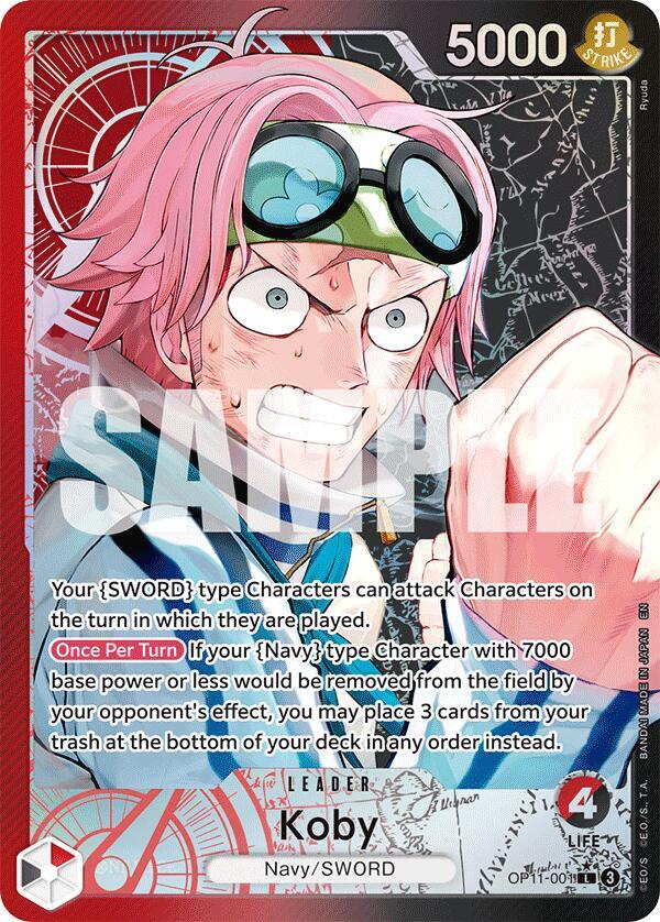Koby (Alternate Art) OP11-001 (A Fist of Divine Speed)