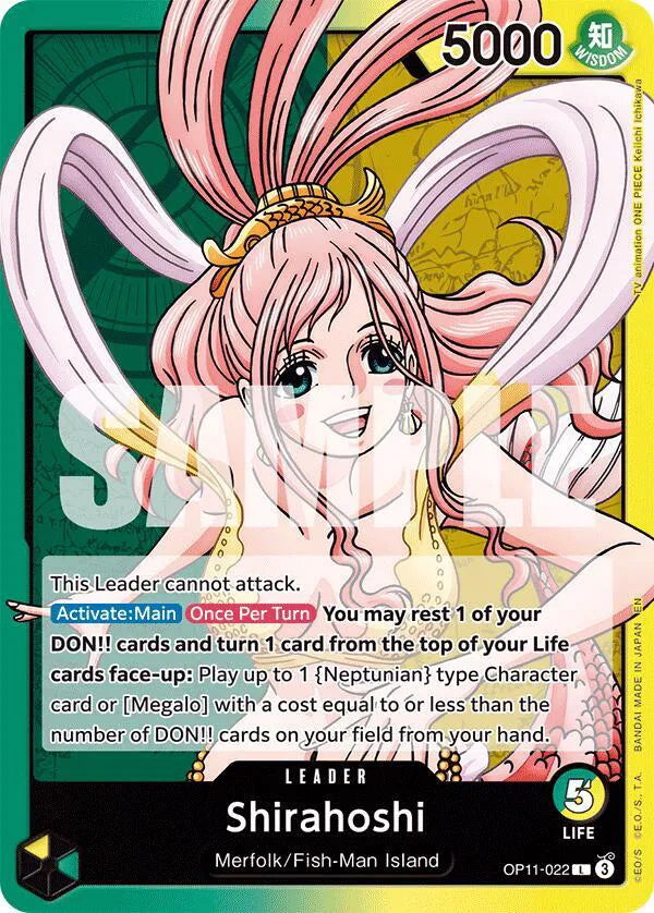 Shirahoshi (022) OP11-022 (A Fist of Divine Speed)