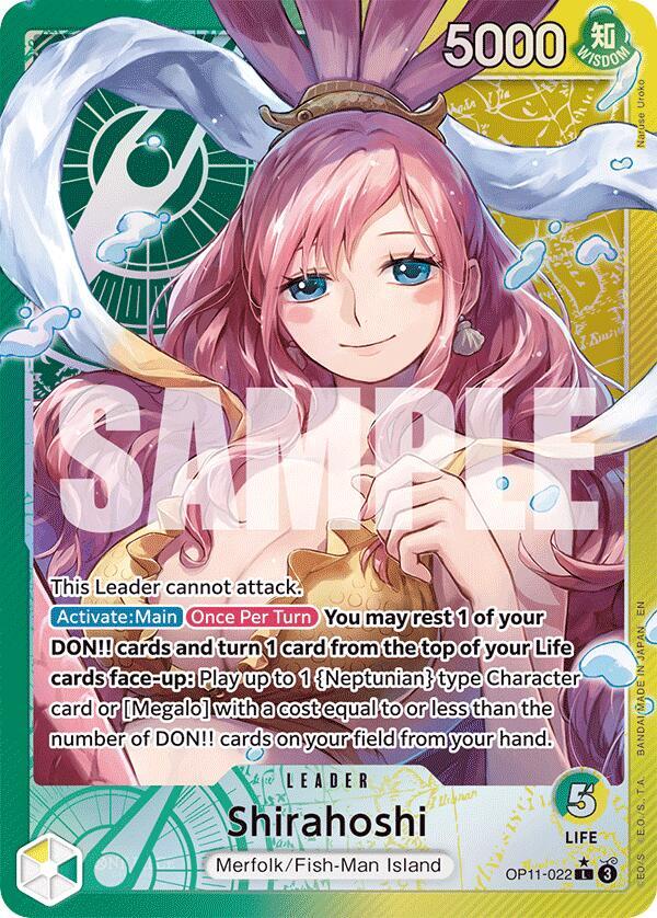 Shirahoshi (022) (Alternate Art) OP11-022 · Foil (A Fist of Divine Speed)