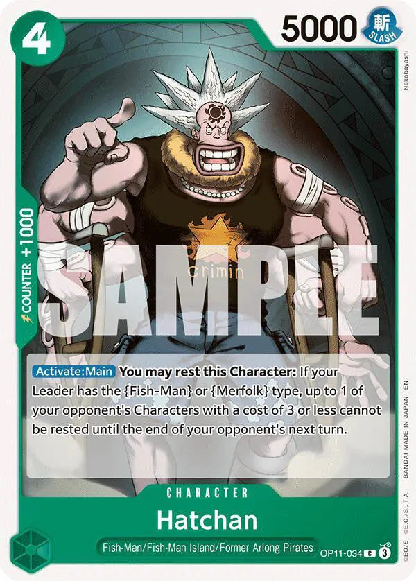 Hatchan OP11-034 (A Fist of Divine Speed)