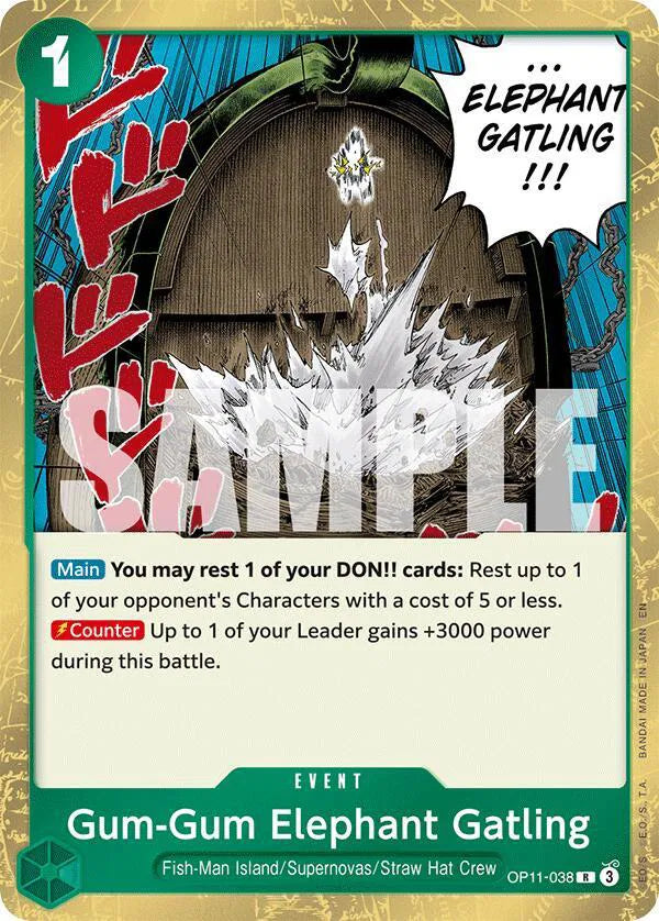 Gum-Gum Elephant Gatling OP11-038 (A Fist of Divine Speed)
