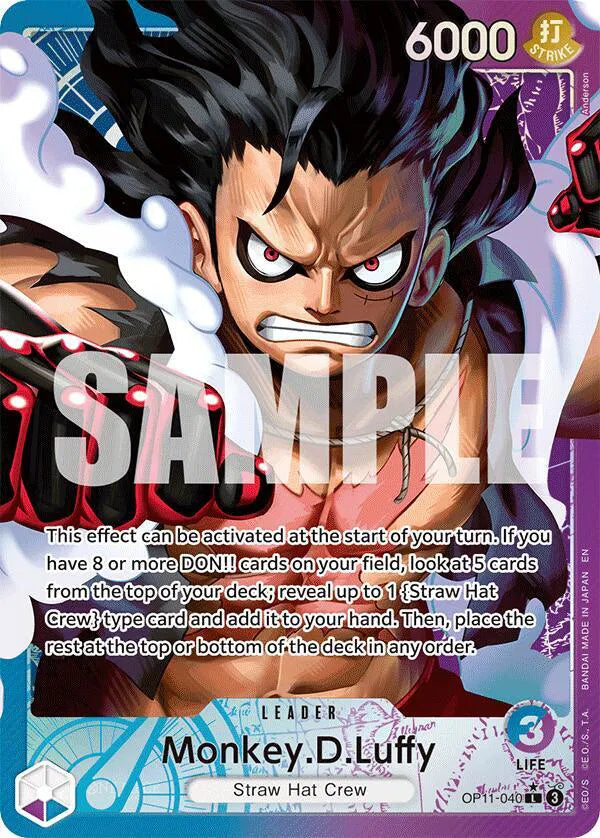 Monkey.D.Luffy (040) (Alternate Art) OP11-040 (A Fist of Divine Speed)